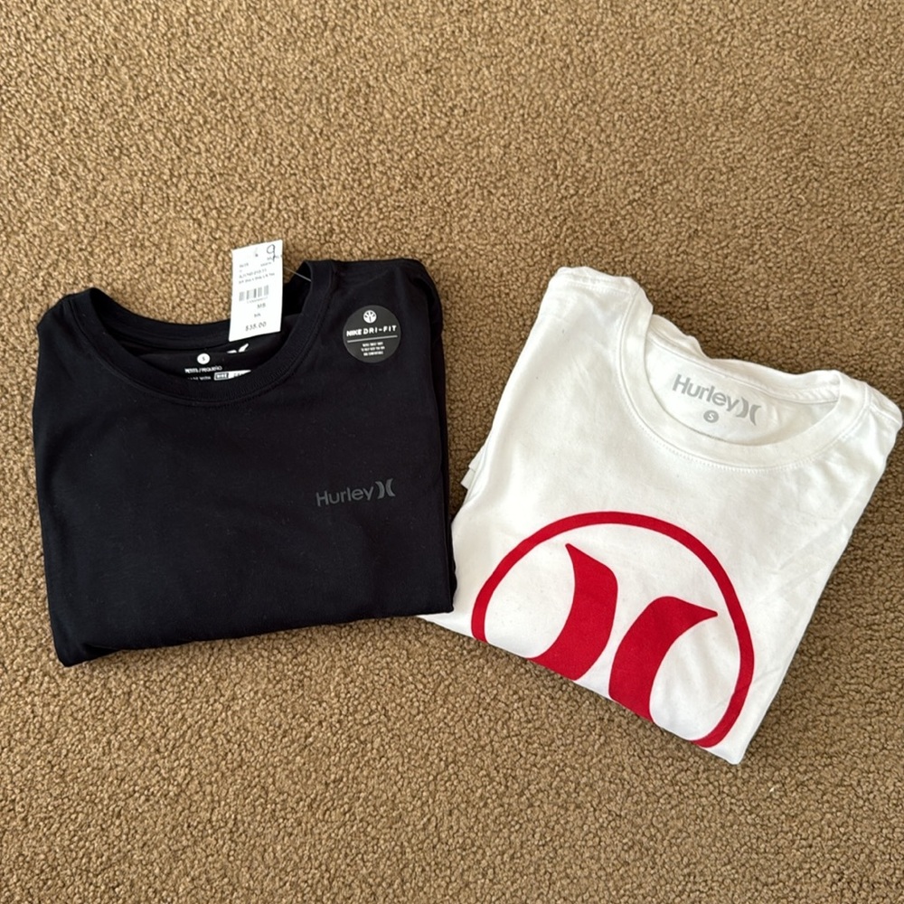 Lot of 2 Hurley Men's Long Sleeve Tees